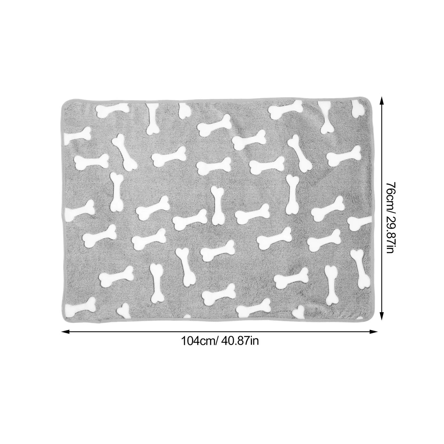 Comfortable Coral Fleece Pet Blanket Warm Dog Cat Bed Sofa Winter Throw Reusable Coral Fleece Blanket Sleeping Mat