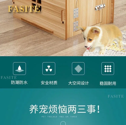 the RED BARN DOGHOUSE - Top Cover Doghouse, Outside Easy Installed Winter Gate Door Window External Entrance Nest, Home Pets Products