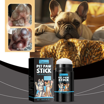 the PET PAW STICK - Pet Paw Balm, Helps Soothe and Protect Dry Cracked Noses/Paws with Natural Dog Paw Oil, Moisturizing Paw Protectant Pet Care