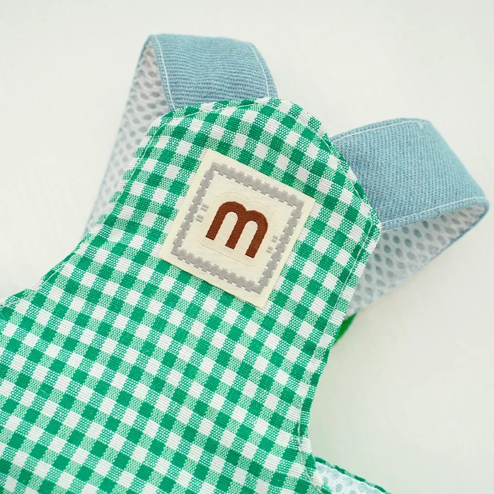 Three-piece Set Pet Cat Dog Chest Harness Traction Rope and Sun Hat Set Spring Summer Breathable Puppy Harness Dog Baseball Cap