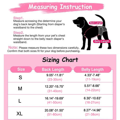 the PAWSECURE DIAPER & BELLY BAND SUSPENDERS - Dog Diaper Suspenders Adjustable Harness Doggie Diapers Suspenders Female Belly Bands for All Dogs Pet Pant Skirt Clothes Keeper