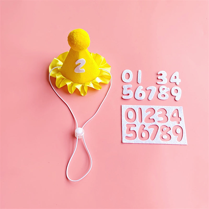 Dog Birthday Scarf Hat Set Cat Birthday Party Supplies Pet Scarf Puppy Birthday Lace Hat Scarf for Small Medium Dog Pet