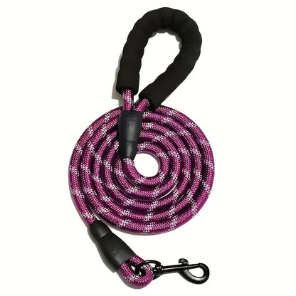 the COMFORT GRIP SAFETY LEASH - Reflective Dog Leash with Comfortable Padded Handle - Double Heavy Duty Traction Rope for Strong Dogs - Enhance Safety and Control