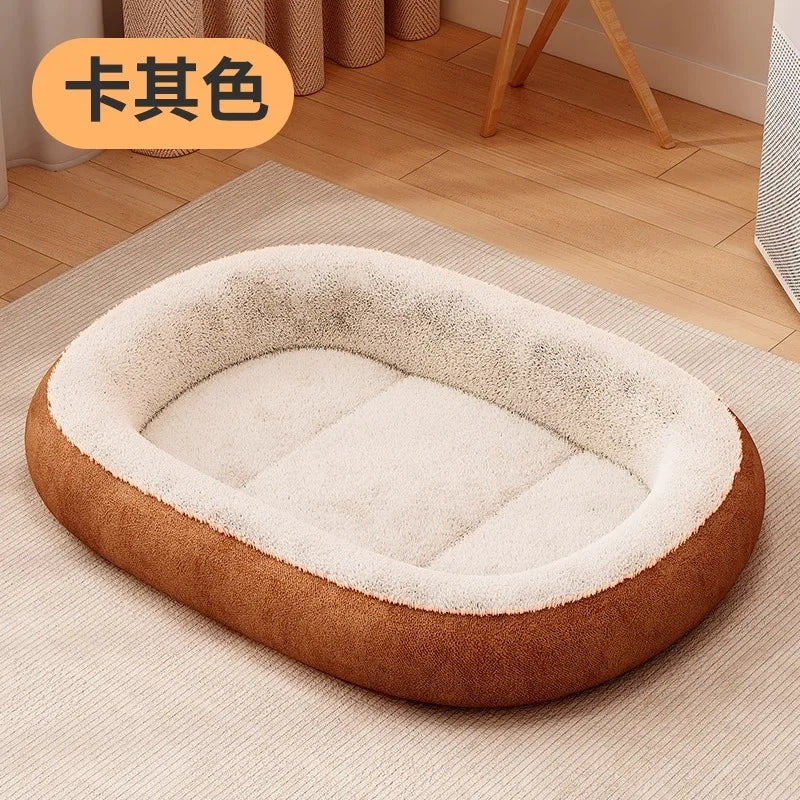 All-weather Small Dog Pet Doghouse for Winter Warmth Thick Cat Bed Dog Mat