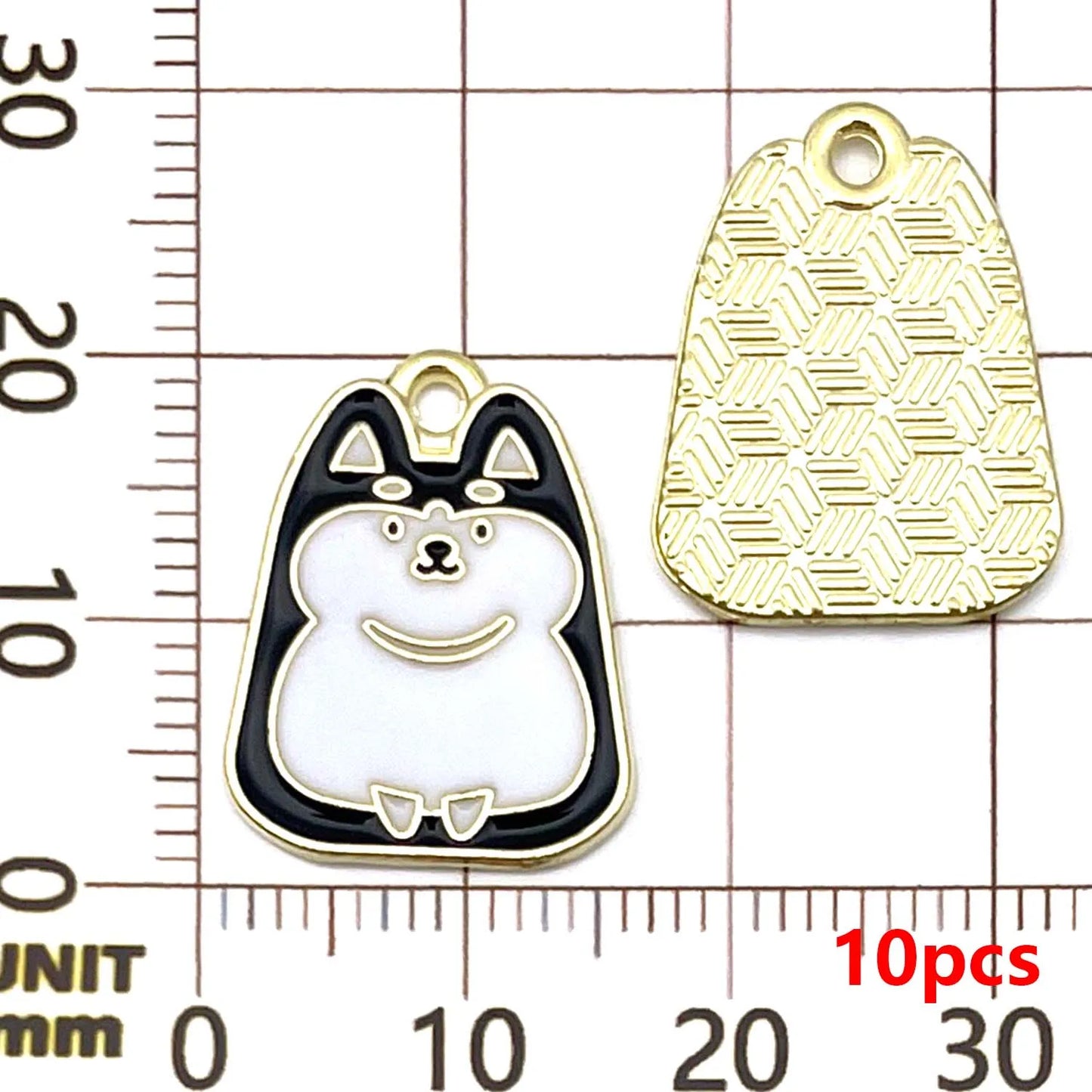 10/12pcs Enamel Cute Cartoon Dog Charms Alloy Animal Pendants for DIY Bracelet Necklace Earrings Jewelry Making Accessories