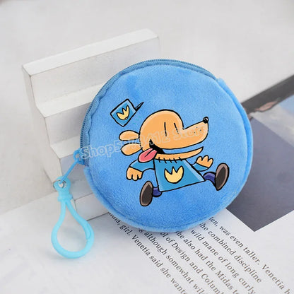 Dog Man Movie Coin Purse Girl Boy Cartoon Wallet Portable Cute Storage Bag Key Pocket Kawaii Handbag Hot Comic Kid Birthday Gift