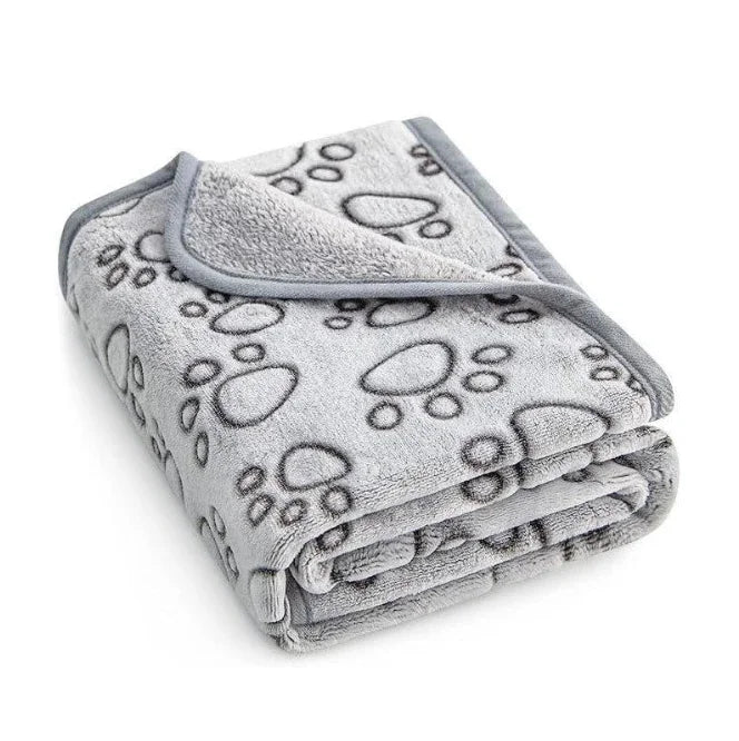 Soft Fluffy High Quality Pet Blanket Cute Paw Print Dog Blanket Pet Mat Warm and Comfortable Blanket for Cat Dogs