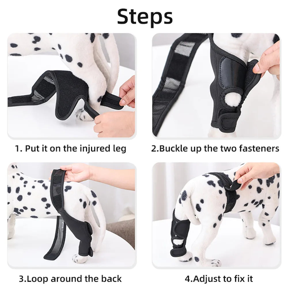 Dog Knee Brace Injury Recovery Fixed Support Brace Pet Leg Pain Relief Joint Wrap Brace For Elderly Disabled Injured Dogs