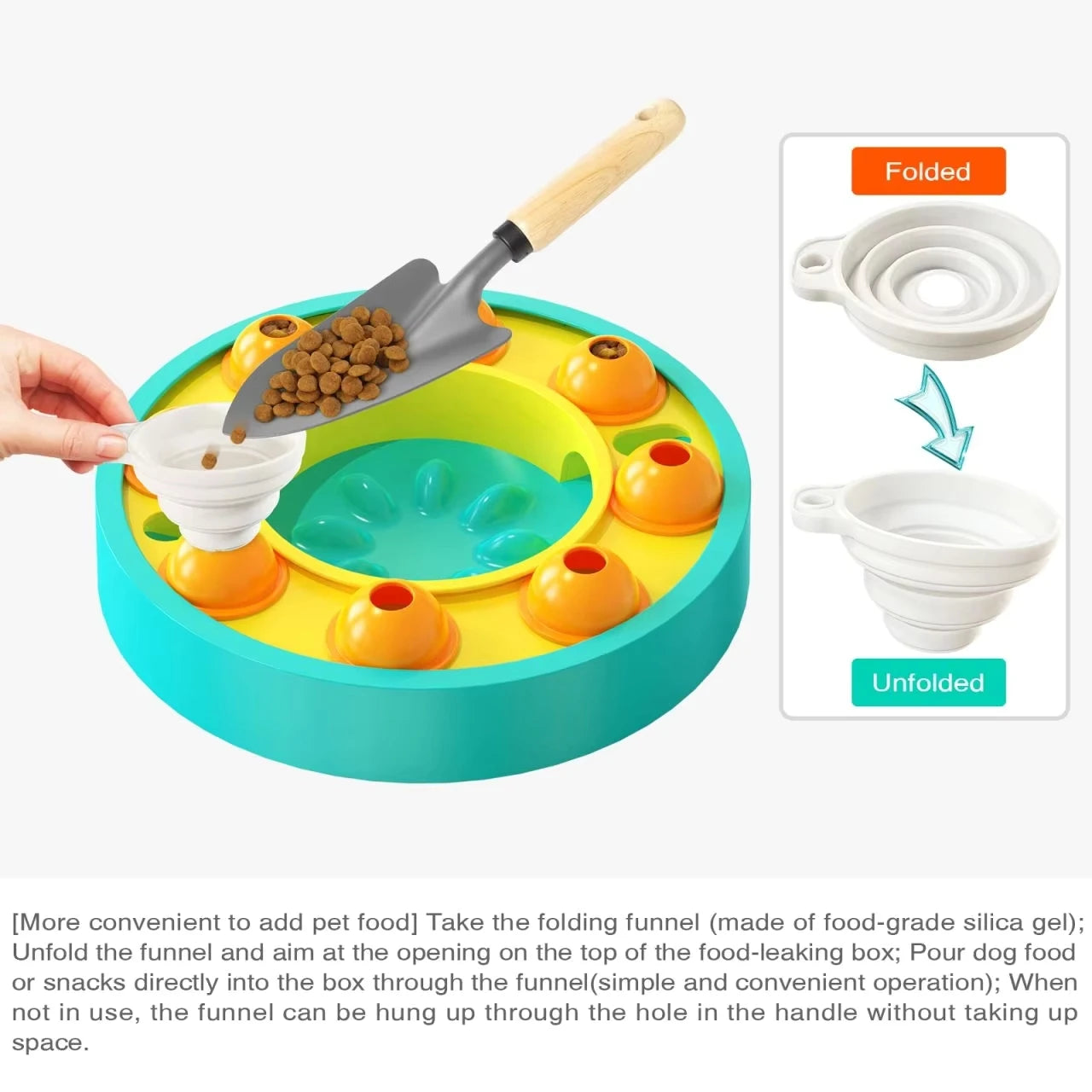 3in1 Interactive Dog Puzzle Toys - Fun Slow Feeder Brain Education Treat Puzzles with IQ Squeak Design - Educational Dog Toys