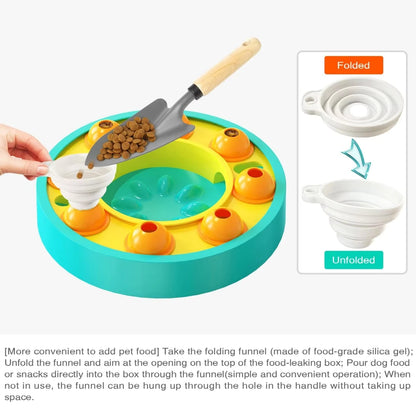 3in1 Interactive Dog Puzzle Toys - Fun Slow Feeder Brain Education Treat Puzzles with IQ Squeak Design - Educational Dog Toys