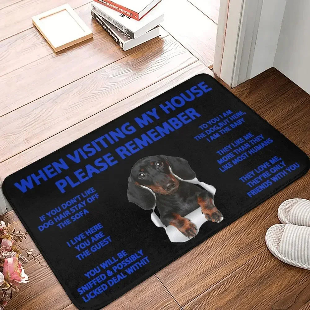 Beagle Dog Doormat Non-Slip Kitchen Bath Mat Living Room Door Floor Entrance Carpet Rug