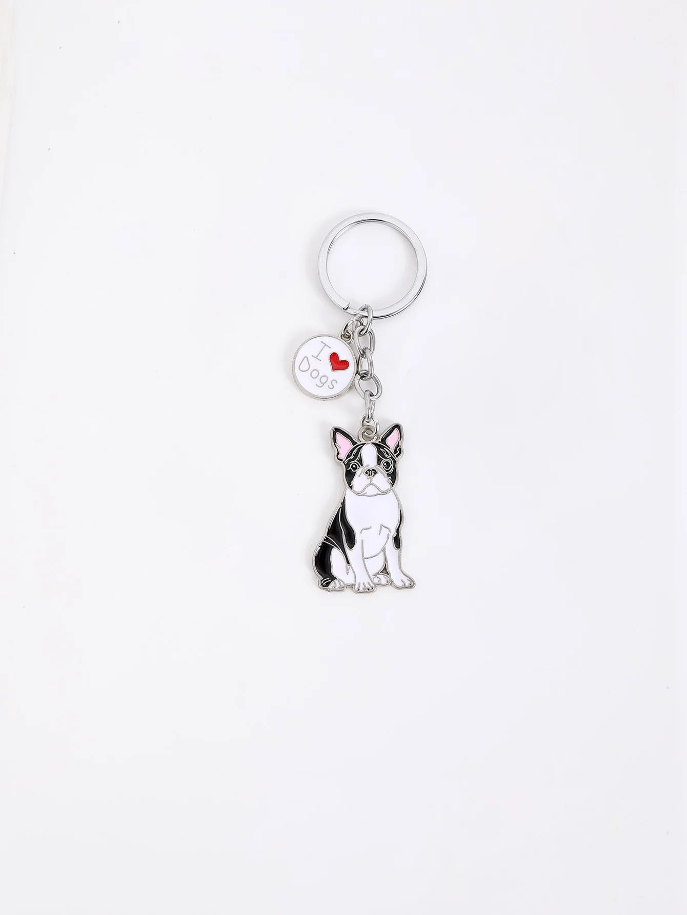 Pet dog car keychain pendant creative metal accessories key ring holiday gifts