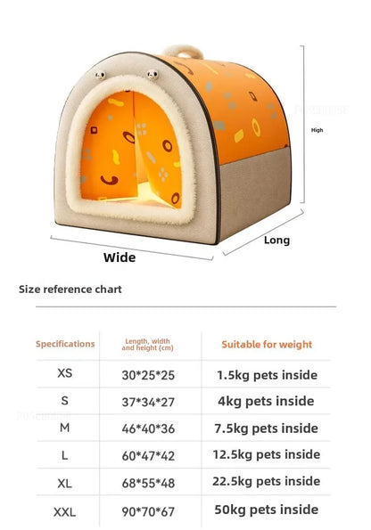 For Household Winter Dog Houses for Pet Shops Large Space Warmth Thicken Pet Cage Creative Comfortable Design House for Dogs