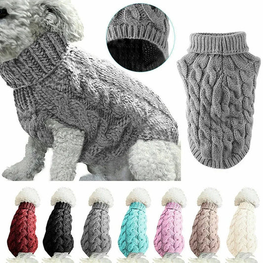FashionFur Knit Sweater™ Warm Dog Sweater | Dog Paw Clothing™