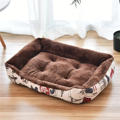 2023 Winter Warm Plush Dog Bed Mat Kennel Soft Fleece Dog Puppy Pet Supplies Nest For Small Medium Dogs House Waterproof Cloth