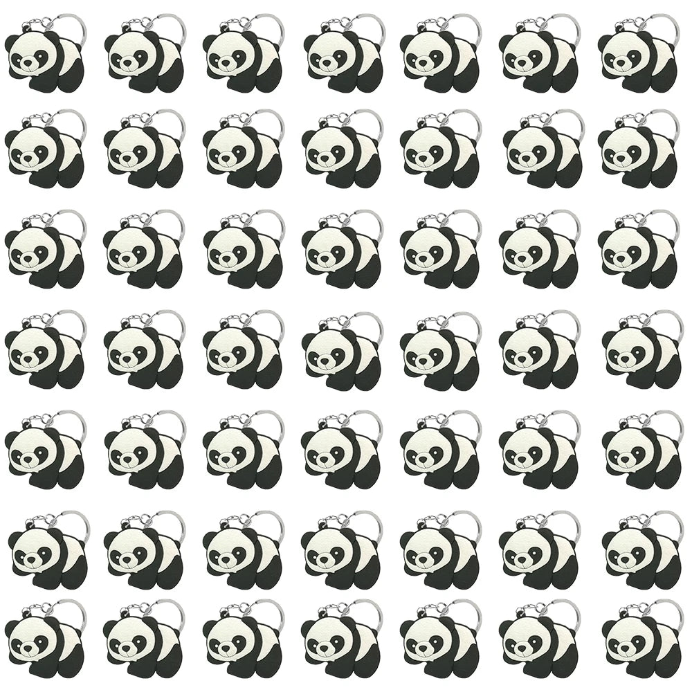 50PCS Cute Animal Keychain knife Ducks Dogs Cats Keyring for Women Men Kids Handbag Cool Car Key Accessories Friends Key Gifts