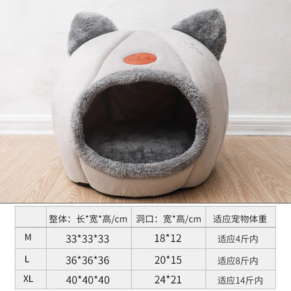 the TEDDY DOGHOUSE - Doghouse, All-Season Universal Dog/Cat House, Closed Pet House, Teddy Doghouse Products, Detachable and Washable