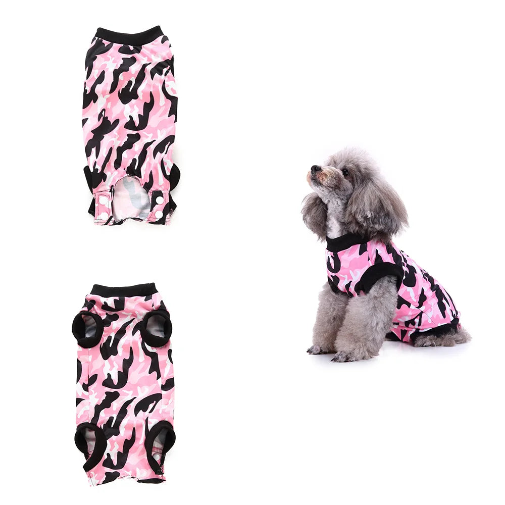 Pet Cat Recovery Surgical Costume Pet Dog Sterilization Clothes Pet Physiological Pants Anti-licking Vest for Abdomen Protect