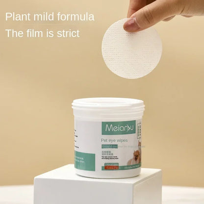 the DOGGY EAR & EYE WIPES - Universal Pet Wipes, Dog and Cat Earwax Cleaning Wipes, Cat/Dog Eyes and Ear Pet Eyes Wipes, No Irritation Cleaning/Grooming Wipes