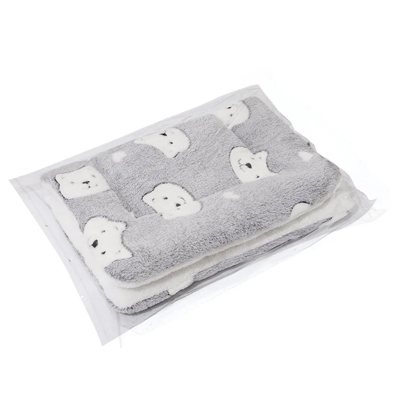 Pet Sleeping Pad Thickened Autumn and Winter Warm Floor Mat Cat Dog Universal Blanket Pad Pet Supplies