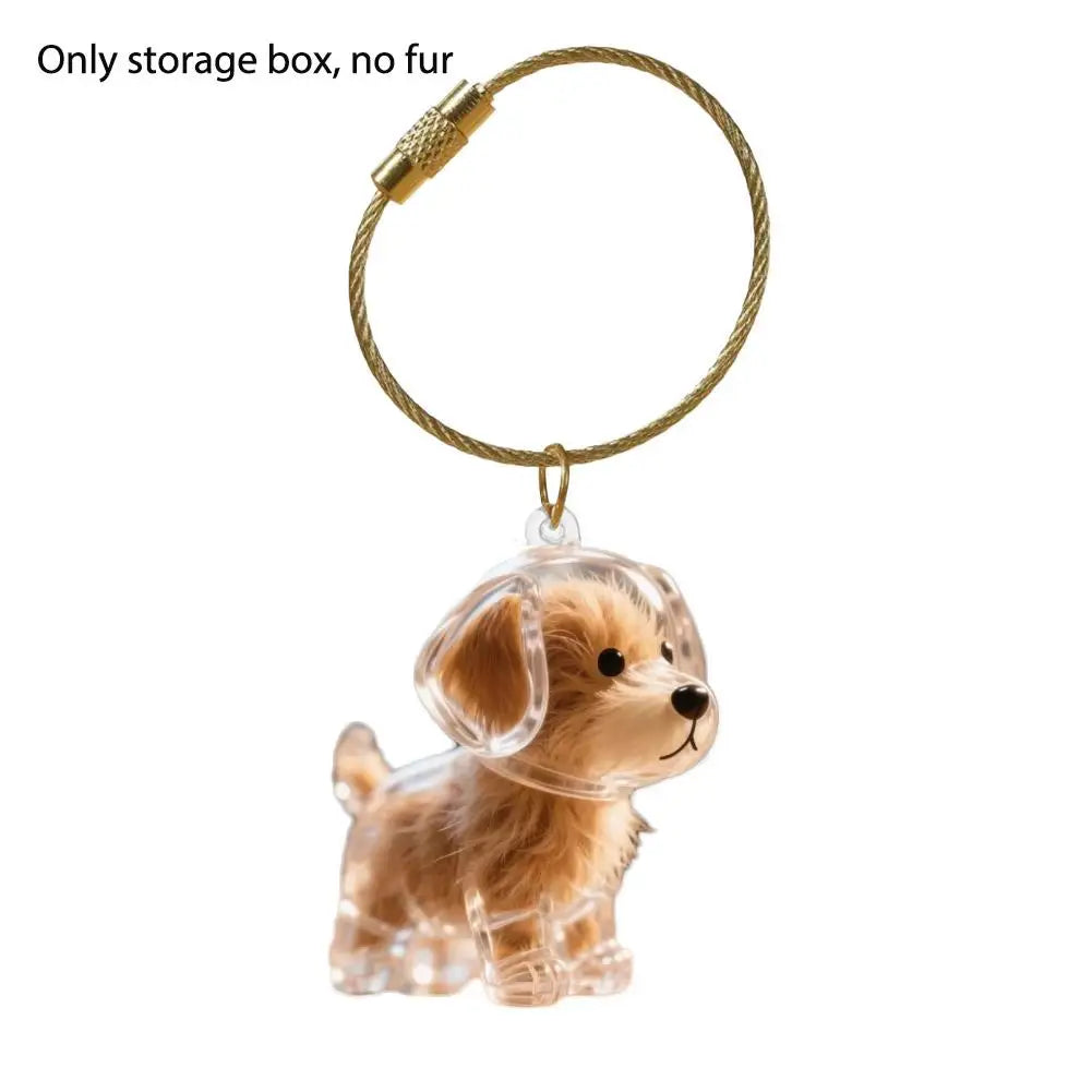 Keychain For Collecting Cat And Dog Hair, Fur Life Pendant For Dogs, DIY Pet Furs Collection Keychain, Pet Fur Keepsake