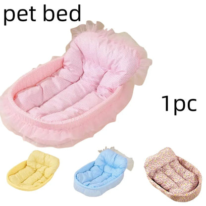 Macaron Color Dog Bed Pet Kennel Four Seasons Universal Winter Dopamine Cat Nest Deep Sleeping Nest Pet Supplies
