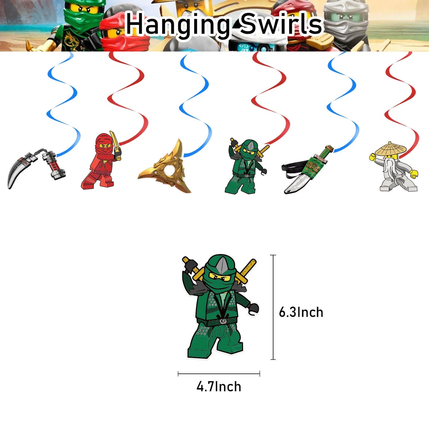 New Cartoon Ninjas Theme Birthday Party Decoration Plates Cups Disposable Tableware Banner Balloon For Kid Event Supplies