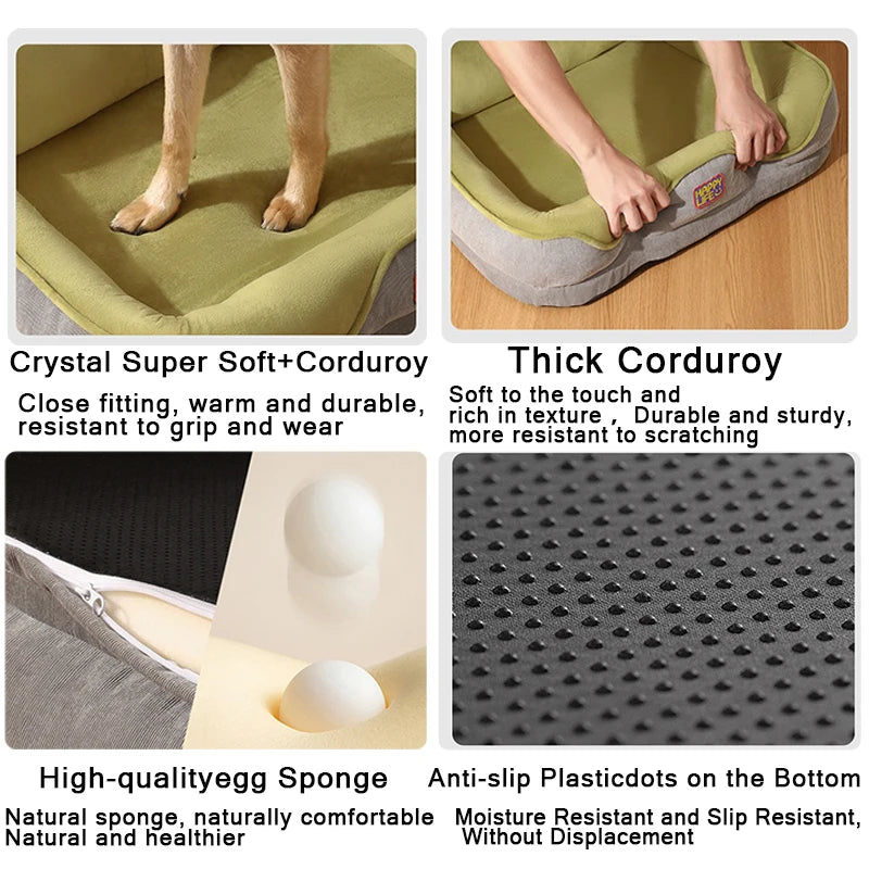 1PC Crystal Super Soft Corduroy Pet Products Cushions  Accessories Dog All Houses Supplies Things Accessory House Beds/cama Gato
