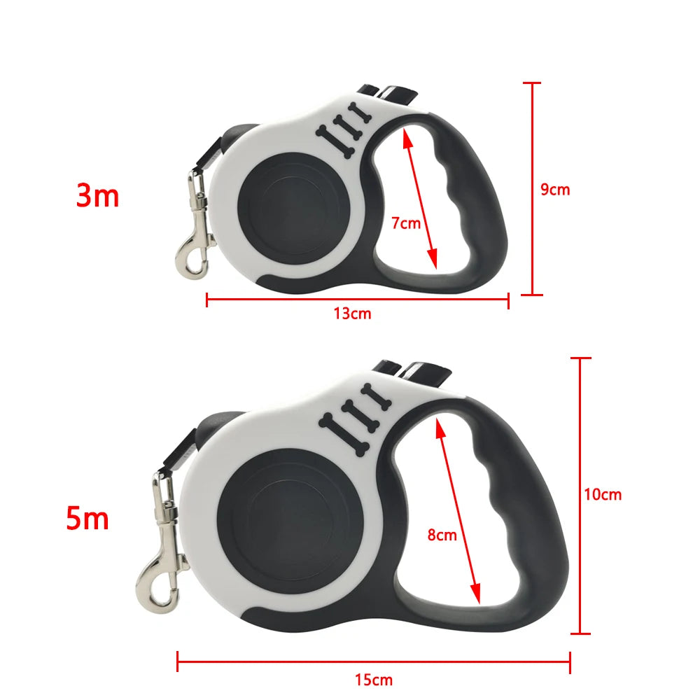 the SUREGRIP RETRACTABLE LEASH - 3m/5m Dog Leash, Strong Nylon Puppy Lead for Small/Medium/Large Dogs/Cats, Automatic Retractable Durable Yorkshire Pet Supplies