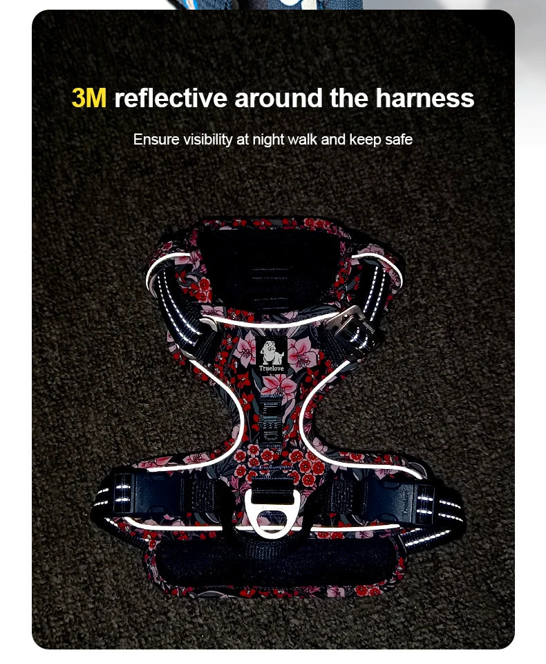 Truelove Pet Harnesses Durable Update Codura Fabric Nylon Aluminum Accessories Dog Harnesses Manufacturers TLH5656