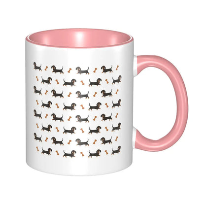 Black And Tan Dachshund Sausage Dog Mug Funny Ceramic Coffee Cups Tea Mugs Milk Cup Drinkware Gift for Woman Man