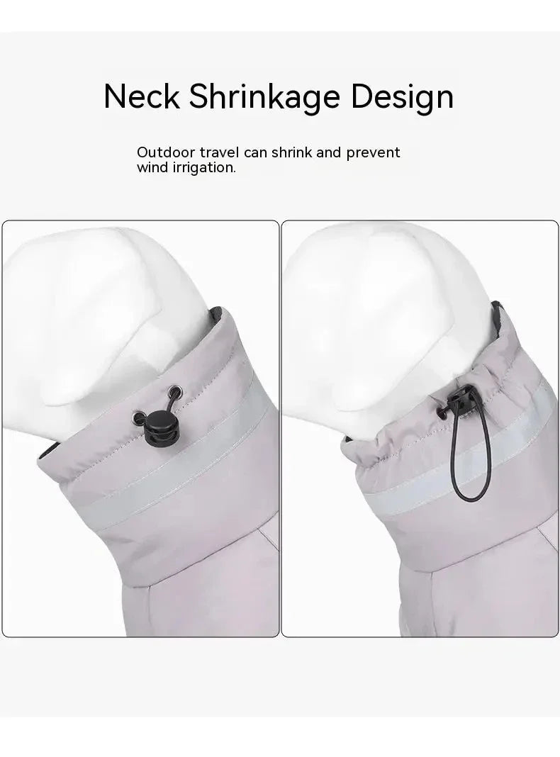 Winter Pet Clothes Golden Labrador Retriever Waterproof Dog Jumpsuit Medium Big Dog, Big Dog Winter Warm Cotton Blend Coat