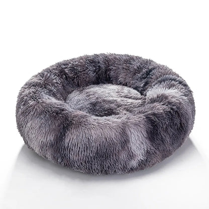 Calming Dog Bed for Small Dogs - Donut Washable Small Pet Bed, Anti-Slip Round Fluffy Plush Faux Fur Large Cat Bed