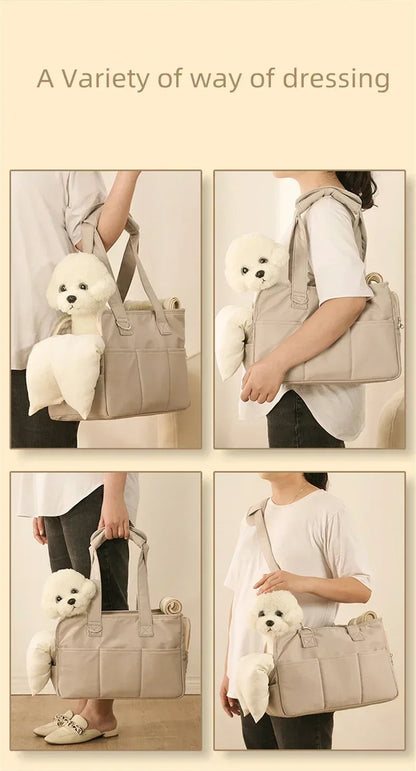 Portable Dog Carrier Handbag - Shoulder Bag for Puppy & Cat Pet Go Out Travel Bag Suitable For Small Dogs Essential Pet Supplies
