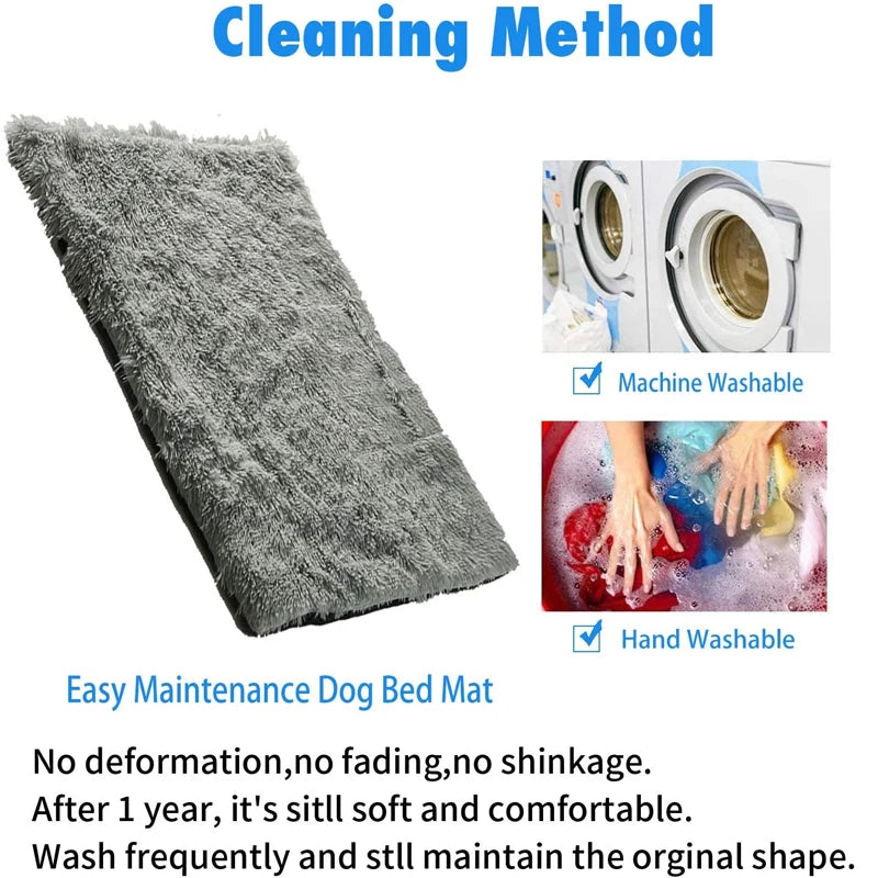 the PAWPLUSH SLEEP MAT - Plush Dog Cushion, Washable Soft Pet Dog Bed Sleeping Mat, Cat/Dog Beds, Dog Pad, Winter Warm Pet Blanket, Large/Medium Dog Cushion