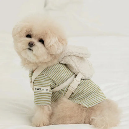 Ins Pet Dog Pet Outdoor Pets Plush Backpacks Backpack Snack Bags Teddy Decorations Dog Accessories for Small Dogs Dog Poop Bag