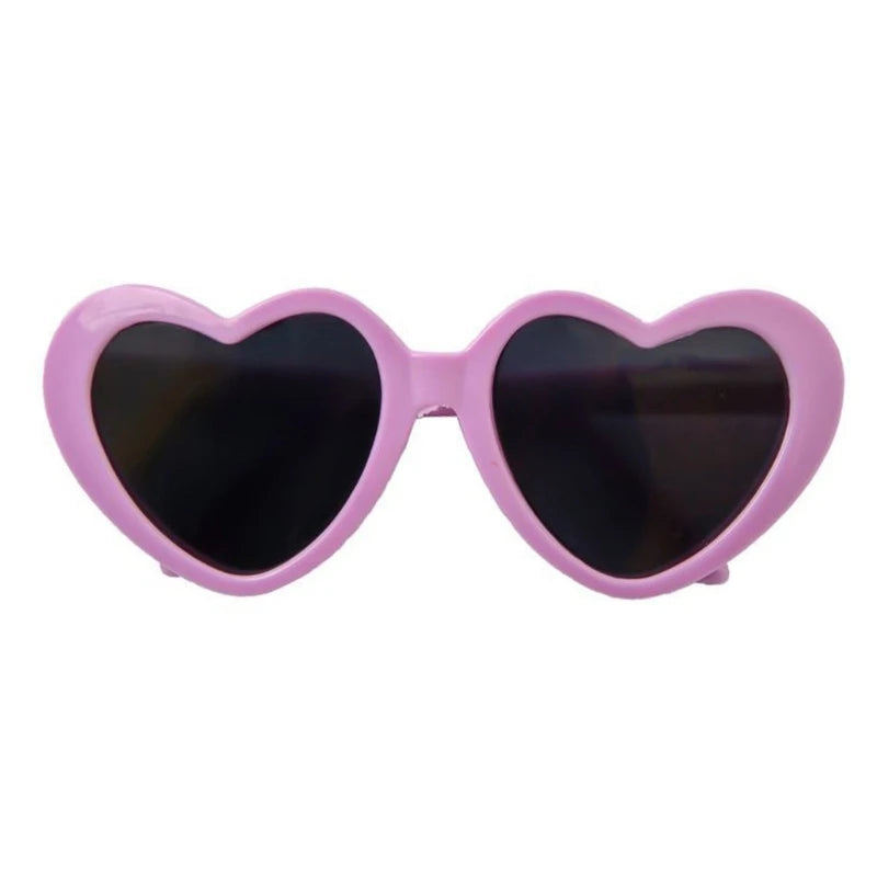 Dog Glasses Pet Heart Glasses Cat Accessories Puppy Photos Tools Decorations for Dog Summer Party Eyewear Glasses