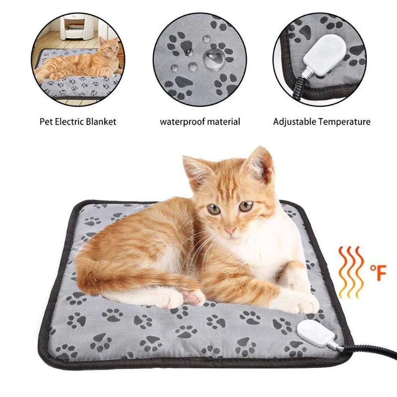 1PCS Dog and cat electric blanket heating pad pet mattress waterproof anti-bite adjustable temperature chair cushion