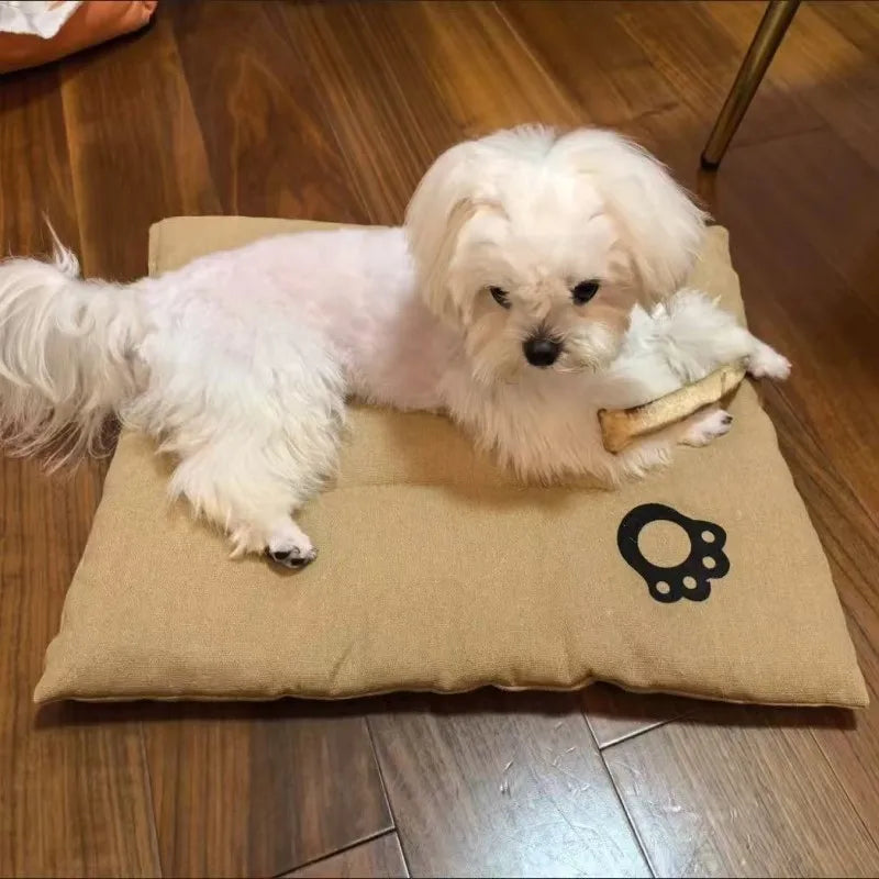 Dog Pet Beds Extra Large Dog Bed Sofa Cat Bed Four Season Cotton linen Mat Scratch-resistant wear-resistant Pet Cushion Cat Mat