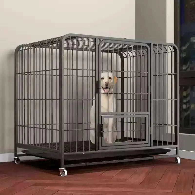 Household Indoor and Outdoor Dog Cage Large Dog Medium Dog Cage with Toilet Golden Retriever Labrador Cage Pet Supplies House
