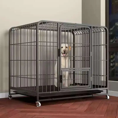 Household Indoor and Outdoor Dog Cage Large Dog Medium Dog Cage with Toilet Golden Retriever Labrador Cage Pet Supplies House
