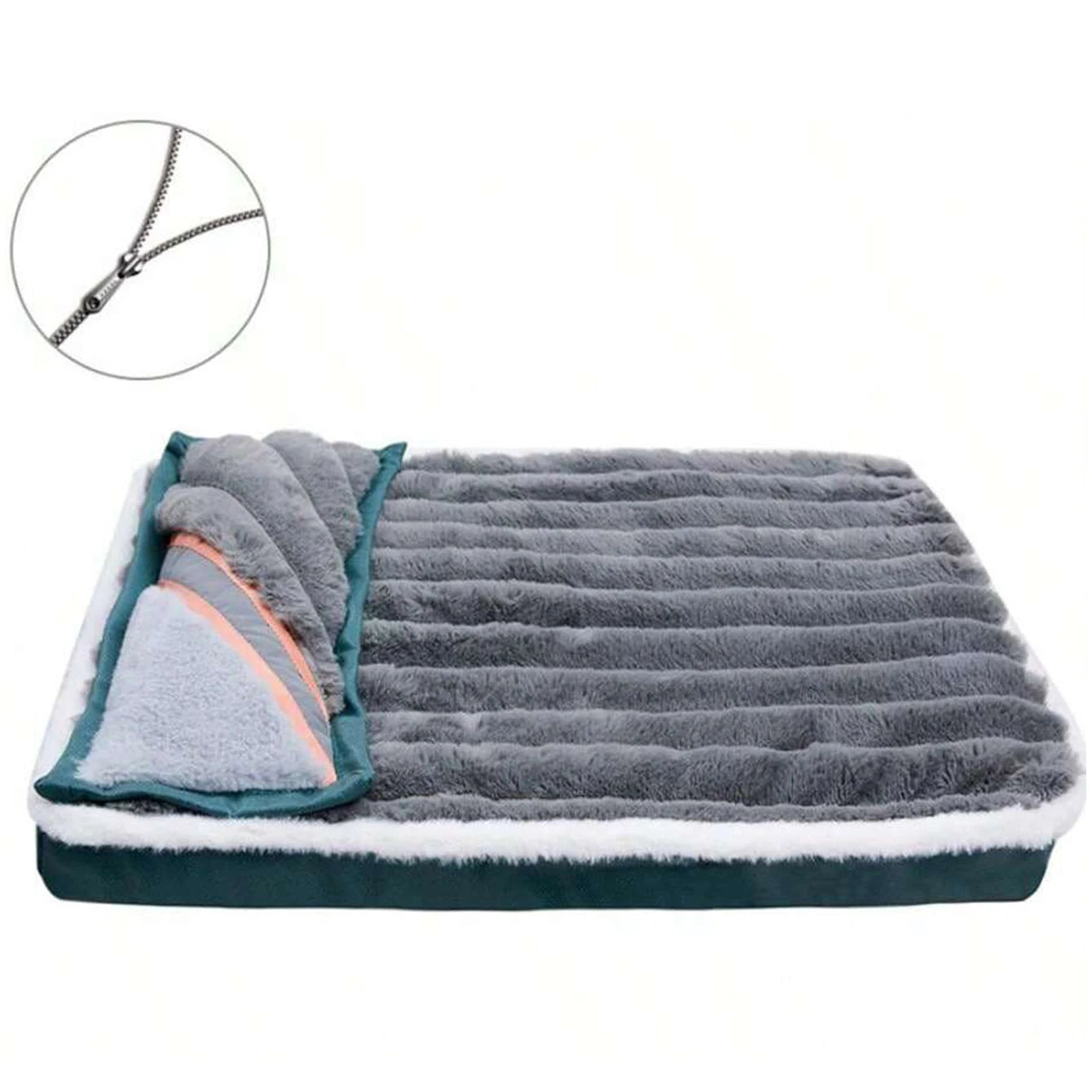 Dog Bed Mat with Zipper Remolvable Elastic Cat Bed for Dog Sleeping Mat Small Washable Cat Nest Pet Sofa Cushion for Medium Dog