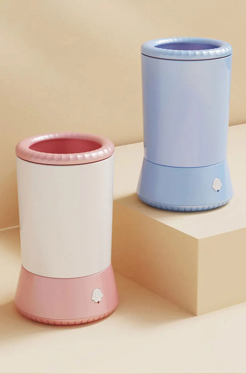 the PAW WASHER - Electric Pet Paw Washer Cup, Portable Dog Paw Cleaner, Portable Foot Washer Cup, Comfortable Foot Cleaning Machine, Dog Brushes