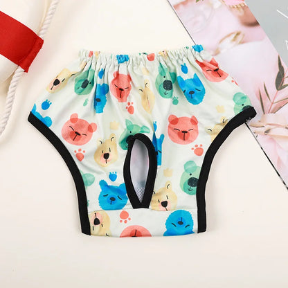 Female dog Cute Washable Male Dog Diapers, Reusable High Absorbency Leak-Proof Male Dog Diapers cat Physiological Pants