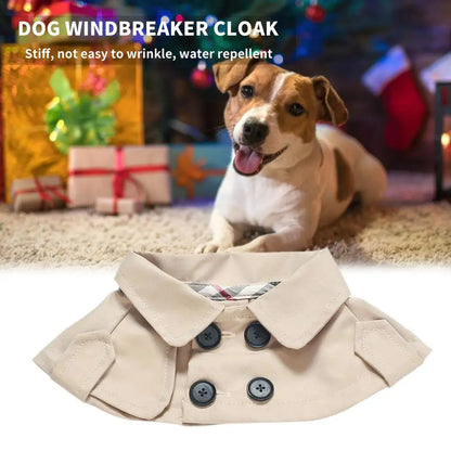 the SHERLOCK - Fashion British Style Dog Cloak, Windbreaker Corgi French Bulldog Pet Dog Bib, Pet Clothing Cape, Pets Costume Trench, Pet Supplies
