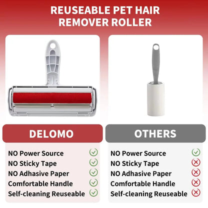 the PET HAIR REMOVER - Pet Hair Remover Roller - Dog & Cat Fur Remover with Self-Cleaning Base - Efficient Animal Hair Removal Tool - Perfect for Furniture