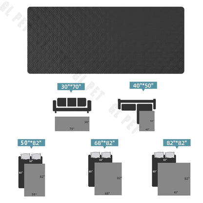 the PAWSHIELD WATERPROOF MAT - Waterproof Non-Slip Dog Bed Cover and Pet Blanket, Sofa Pet Bed Mat, Car Incontinence Mattress Protectors, Furniture Couch Cover