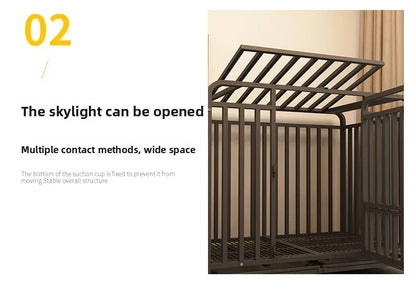 Large Dog House Dog Cage Heavy Duty Metal Kennel Indoor Outdoor Pet Cage For Big Dogs Wholesale Strong Steel Frame