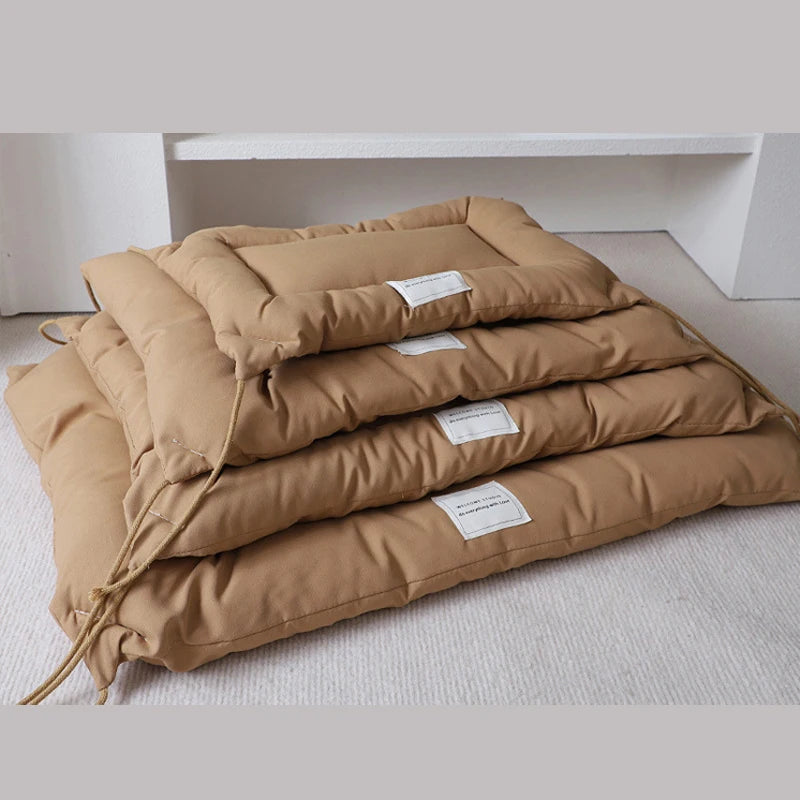 Pet Dog Cat Square Thickened Warm Bed Mat Winter Puppy Anti-slip Comfortable Cleanable Cushions Kennels Accessories For Marci