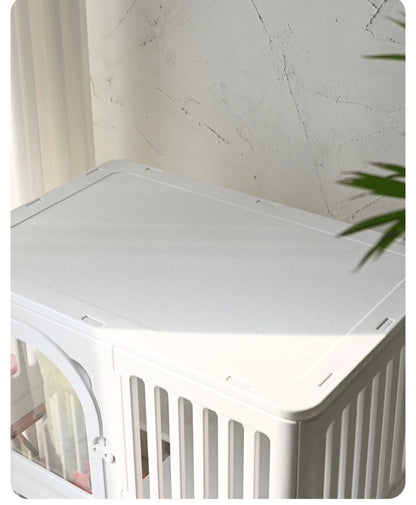 Indoor Dog House Large Space Pet Cage Noiseless Universal Wheel Transparent Dogs Villa Kennel Pet Accessories Products